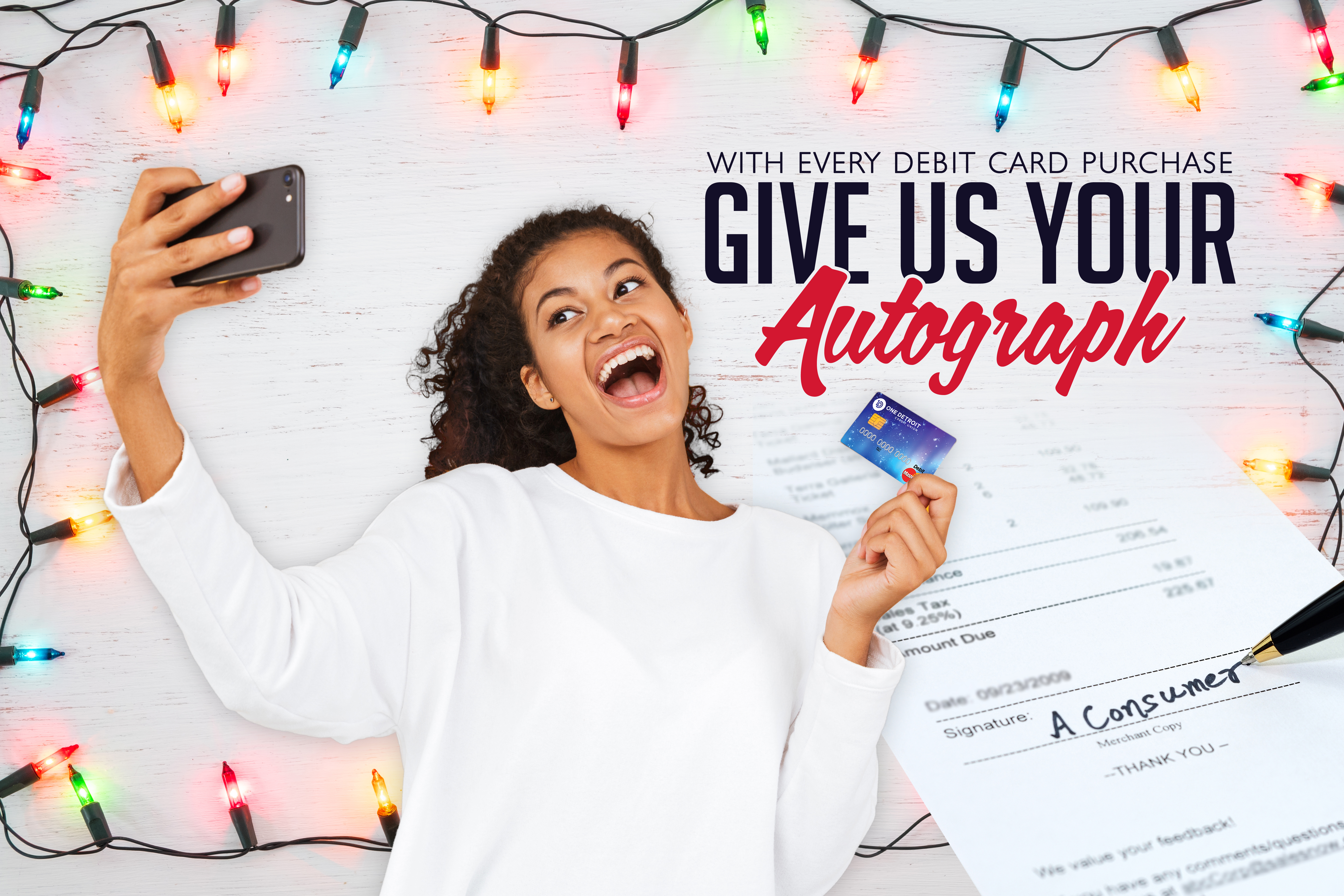 Give Us Your Autograph Graphic